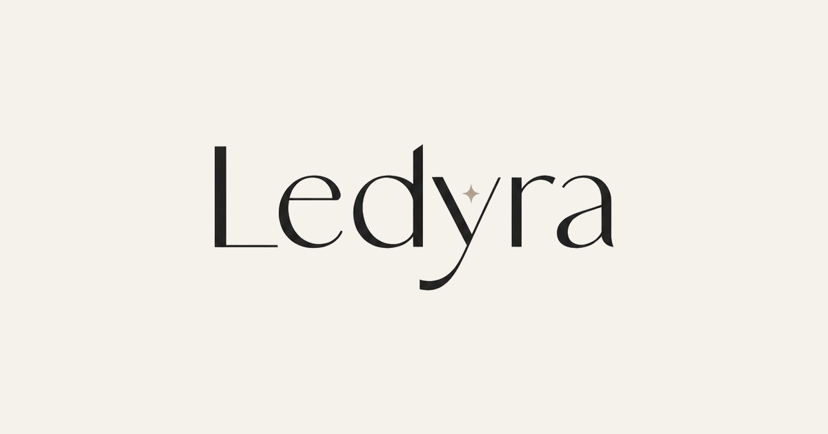 Ledyra-Logo auf hellem Hintergrund